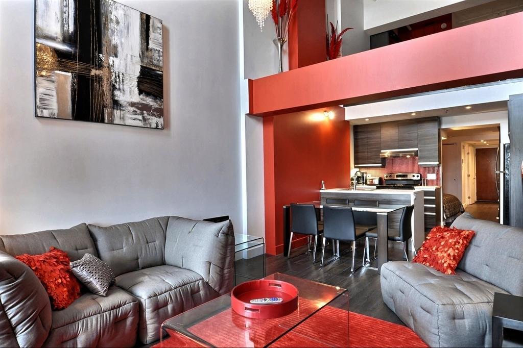 شقة Les Immeubles Charlevoix - Le 1180 مدينة كويبيك الغرفة الصورة